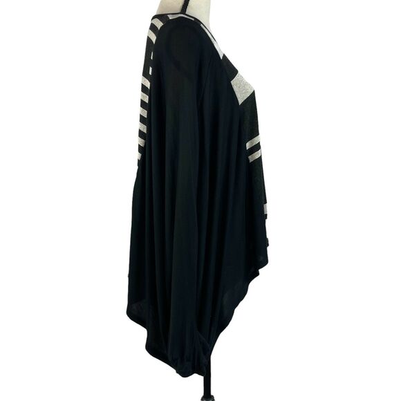 Michael Lauren XS/Small Batwing Sweater Stretch Long Sleeve Scoop Neck Geometric - Picture 4 of 9